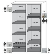 Sclassic90-1196mm-epoxy cabinet -grating- grey-6