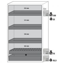 Sclassic90 cabinet shelf-1196-grating-epoxy-grey-3