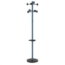 Coat rack with adjustable umbrella stand - reception area - blue