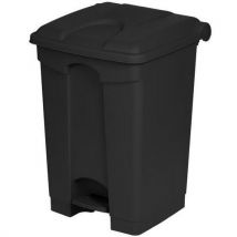 Plastic Food Waste Bin - 45L Grey Pedal Bin - HACCP Compliant - 50% Recycled