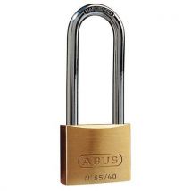 Abus brass padlock 50 mm long-shackle 80mm keyed different