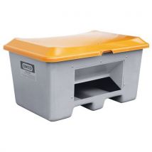 400-l salt container with dispenser and fork-lift grooves