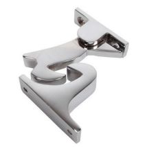 Gravity door holder 60mm polished chrome