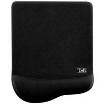 Antimicrobial mouse mat with gel wrist rest - black - t'nb