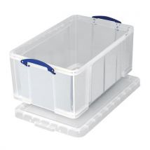 Really Useful Products - Transparent plastic 18l storage container + lid