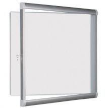 Stylish indoor bulletin board - swing door - 6 a4 sheets - metal board