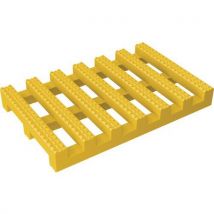 Crossgrip yellow roof walkway matting. Lxw 6m x 1220mm