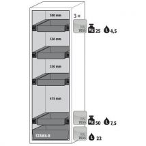 Sclassic90 cabinet support and bin-left-epoxy-grey-4
