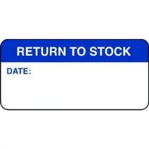 1000 return to stock quality control labels 18 x 38mm