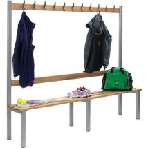 Single sided cloakroom/changing room bench - 2000x300mm