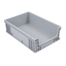 34 L Grey Euro Container. Open Front HxWxD 180x400x600mm