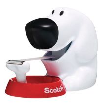 Scotch dog tape dispenser + 1 roll magic tape 19mm x 8.9m