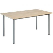 Conference table top colour: oak 160 x 74.5 oak aluminium