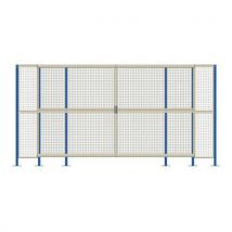 Sliding mesh door kit for partioning system
