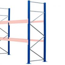 Pallet racking frame 4000h x 1200d mm - 100a18/plk5/usz/blue