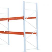 Pair of pallet racking g-beam orange 1350mm 2000kg load duo