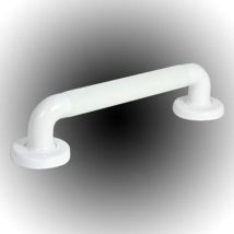35mm plastic fluted grab rail 600mm white