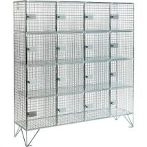 16 box wire mesh storage locker 1370x1220x305mm - amp wire