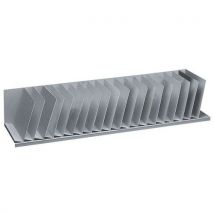 Organiser: 20 inclined sections l= 112 cm grey