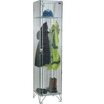 Clean + dirty wire mesh locker 1974x915x457mm - nest of 2
