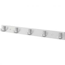 Coat rack with five double aluminium hooks - gardelux