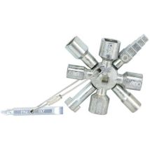 2-in-1 universal key wrench for maintenance + cabinets
