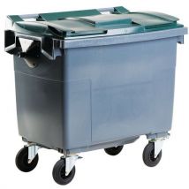660-l container with green lid and front/side grips