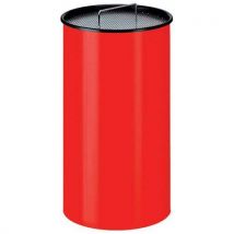 Cigarette bin with sand red