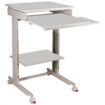 Grey computer workstation 1100x600x500mm