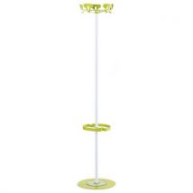 Yin upright coat stand 160 cm green/white
