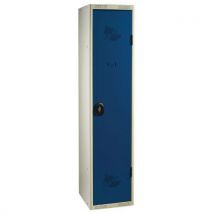 Starter locker to assemble dirty industry h1800 w400 light grey/blue with padlock