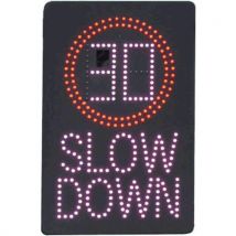 Led speed reminder sign - battery powered