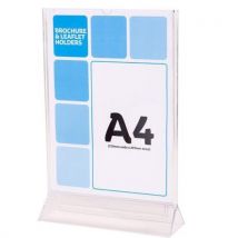 A4 T Stand Poster Holder Pack of 10