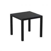 Black Plastic Dining Table - Weather Resistant by Zap