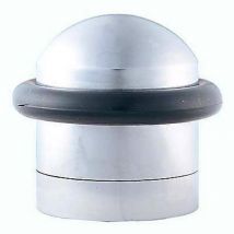Designer floor door stop 30 x 37mm polished chrome