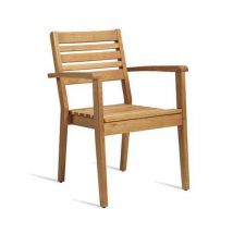 Outdoor Wooden Bistro Chair - Strong Robina Wood by Zap
