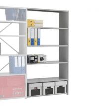 Duo add on bay 1850hx900wx300mmd open back 6 shelves