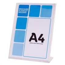 A4 L Stand Leaflet Holders Pack of 10