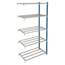 Grey Extension Bay for Tubular Shelving 2000x1000x300mm