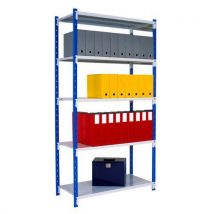 Easy store starter bay 1000wx400mmd - grey - solid shelves