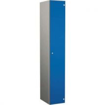 Probe 1 door blue metal locker - wet area - 1800x400x400mm