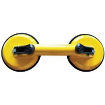 Aluminium double suction cup - capacity 100 kg