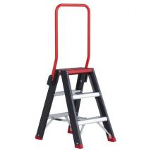Dual-access stepladder number of steps: 2x3