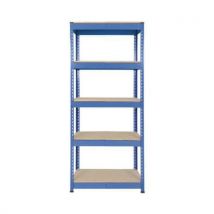 Rapid1 hd 1980hx915wx610d blue 5 chipboard shelves