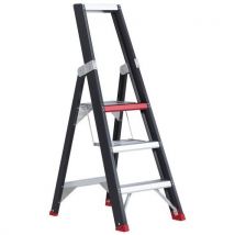 Single-access aluminium stepladders number of steps: 3
