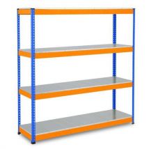 Rapid 1 hd 2440hx1220wx455d blue/orange 5 galvanised shelves