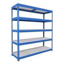 Rapid 1 hd 1980hx1830wx610d blue 5 galvanised shelves