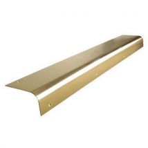 Altro round nose door step 825mm polished brass