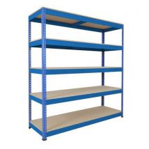 Rapid1 hd 2440hx1830wx1220d blue 5 chipboard shelves