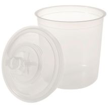 3M - Set of 50 disposable cups (0.650 l) + cover/filter + 25 lids